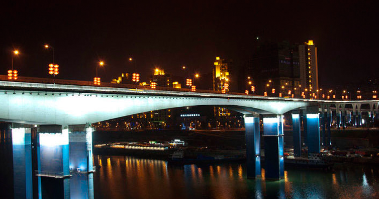 重庆渝澳大桥夜景亮化