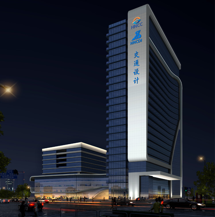 湖南省交通勘察设计院设计大楼亮化工程